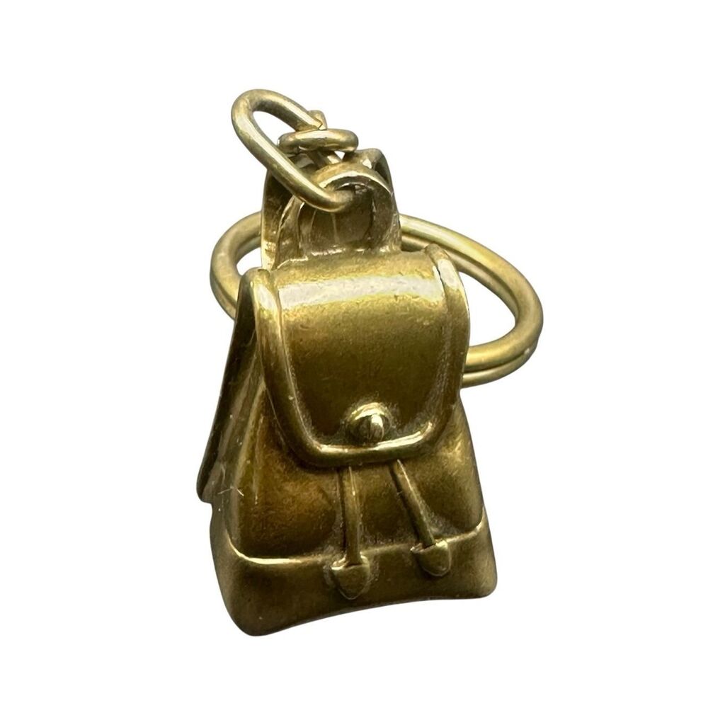 Coach Daypack Icon Vintage Brass Key Chain Key Charm - Picture 7 of 10